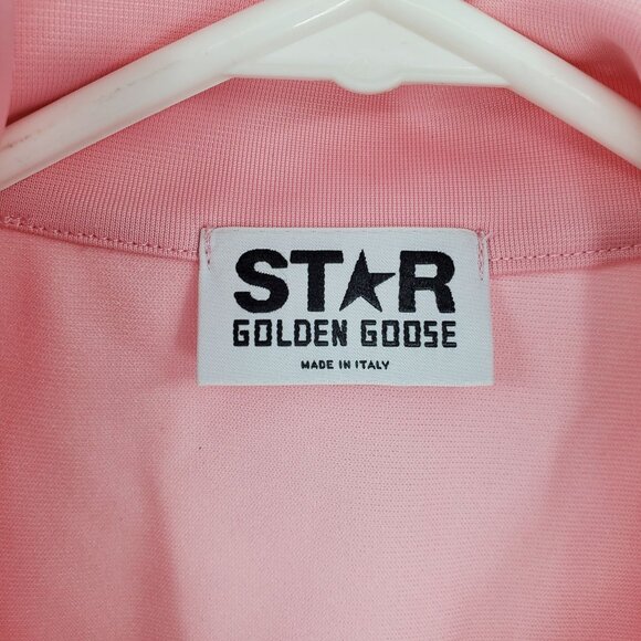 Golden Goose Star Kid's Pink Logo Printed Zip Up Long Sleeve Track Jacket 6 - Picture 3 of 12